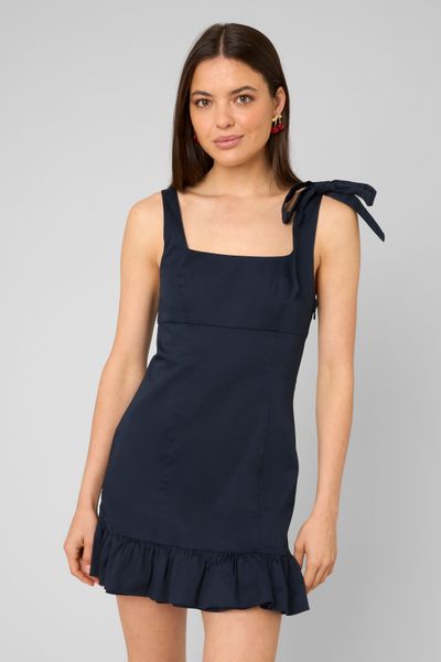 Robe courte &agrave; pois