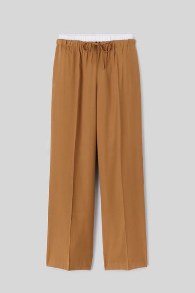 Pantalon fluide caleçon intégré