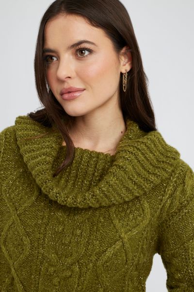 Pull col roulé