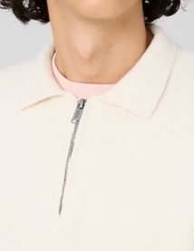 Pull col polo zippé