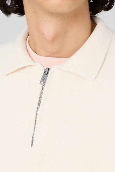 Pull col polo zippé