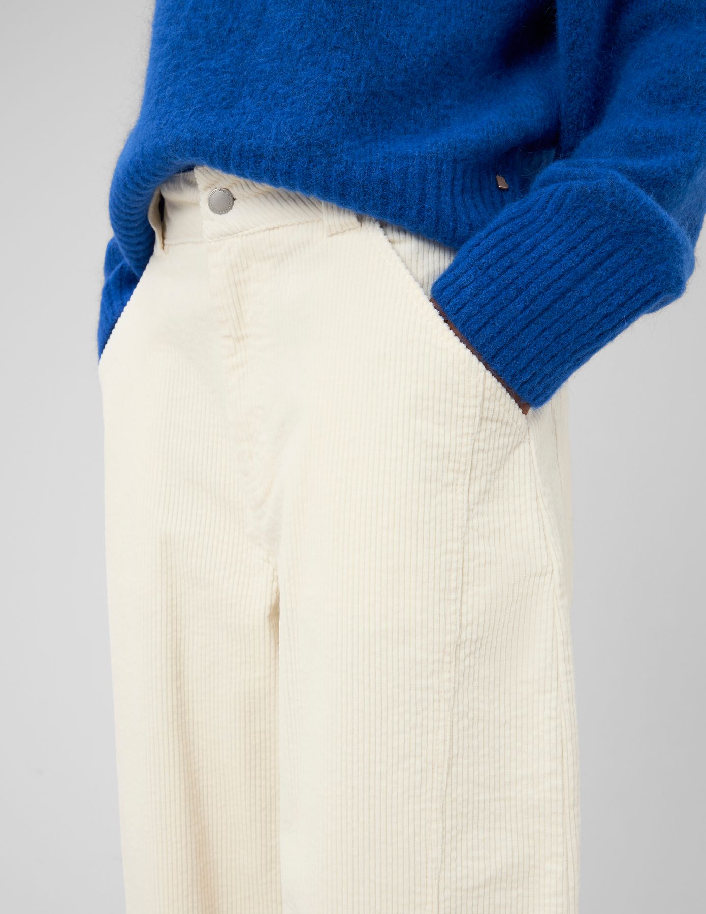 Pantalon balloon en velours