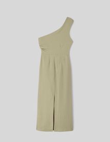 Robe longue asymétrique