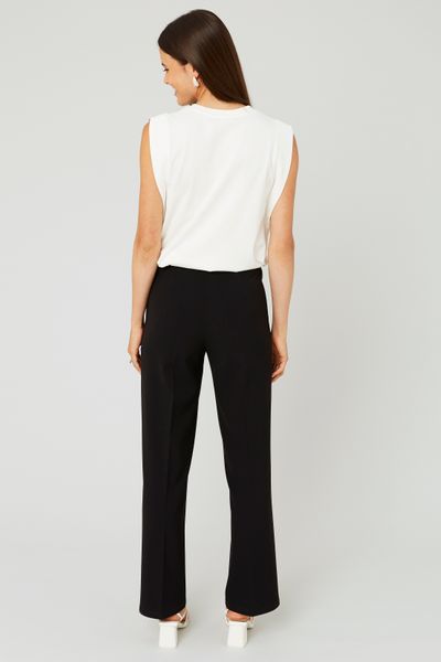 Pantalon plis marqué ajusté