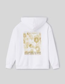 Sweat capuche imprimé dos