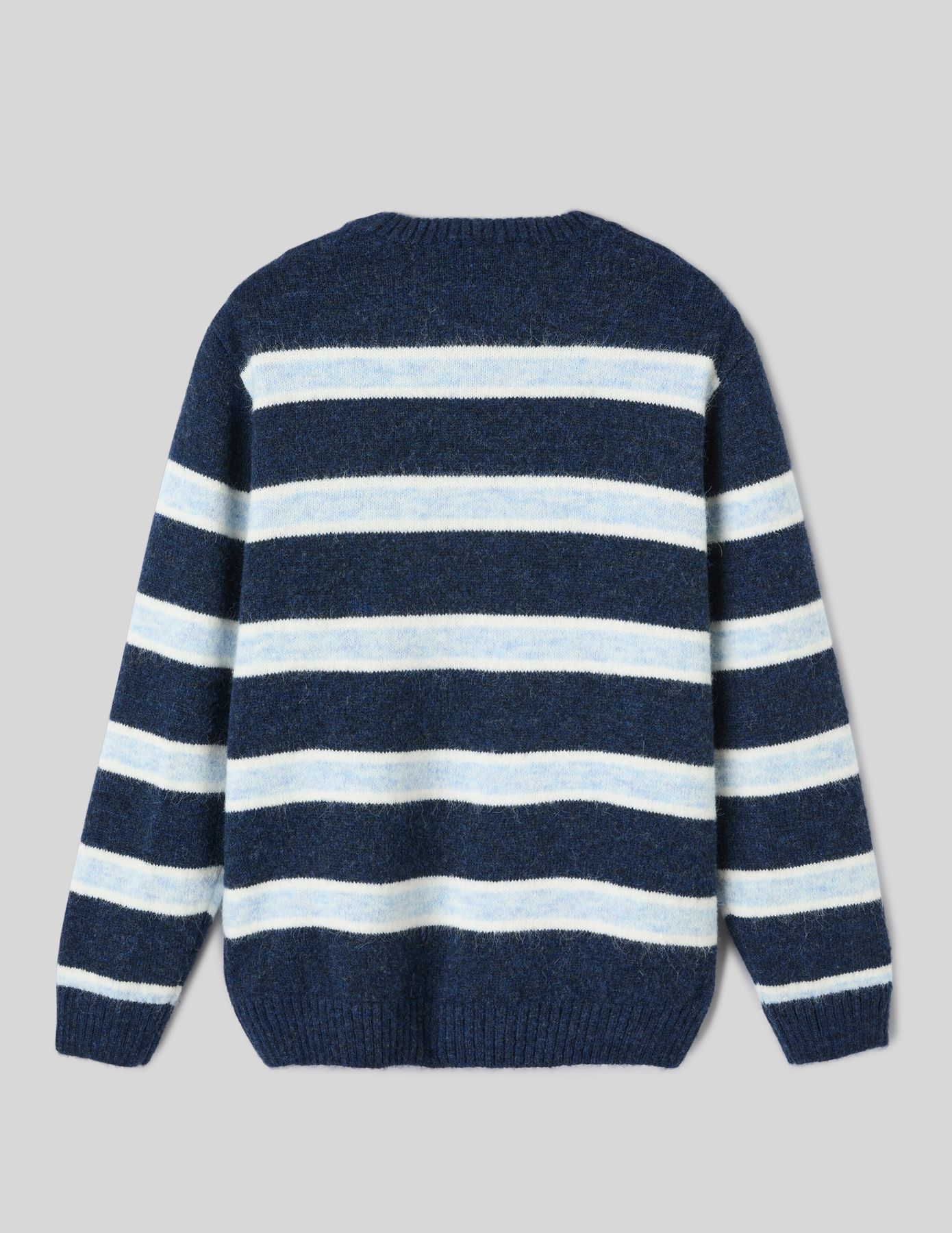 Pull ray&eacute; col rond