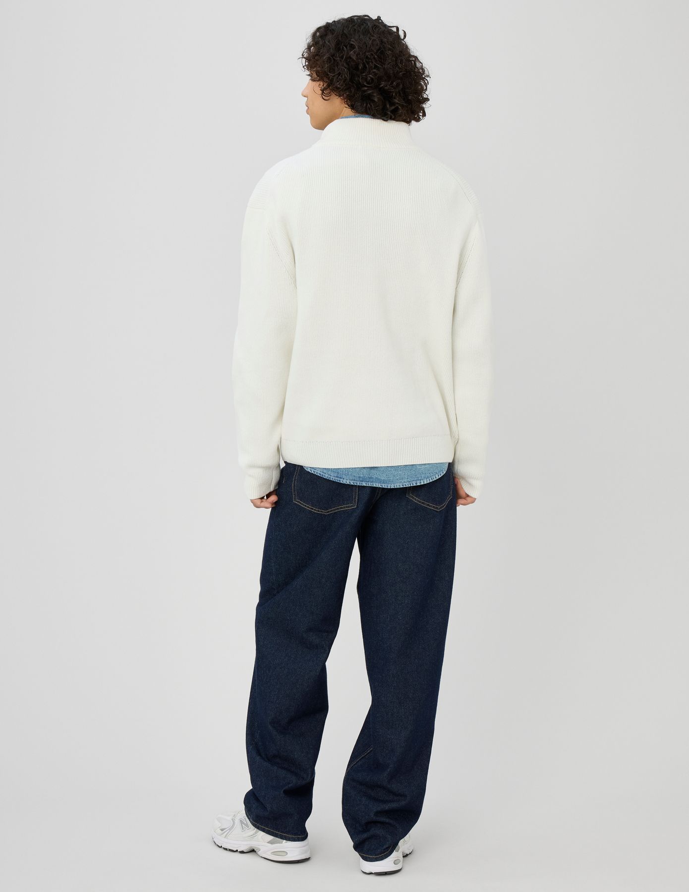 Pull chenille col montant