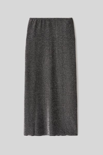 Jupe longue &agrave; paillettes