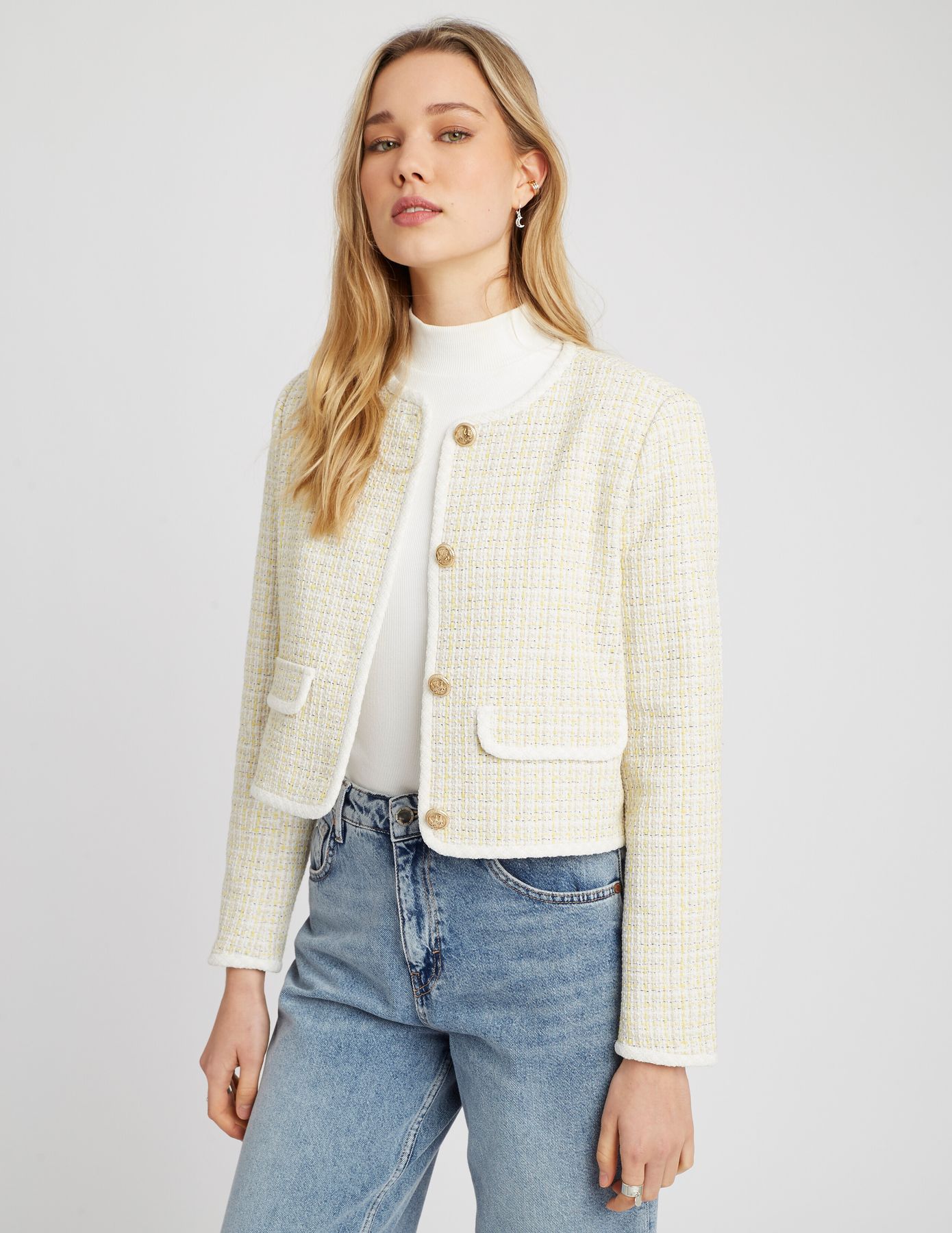 Veste en tweed courte