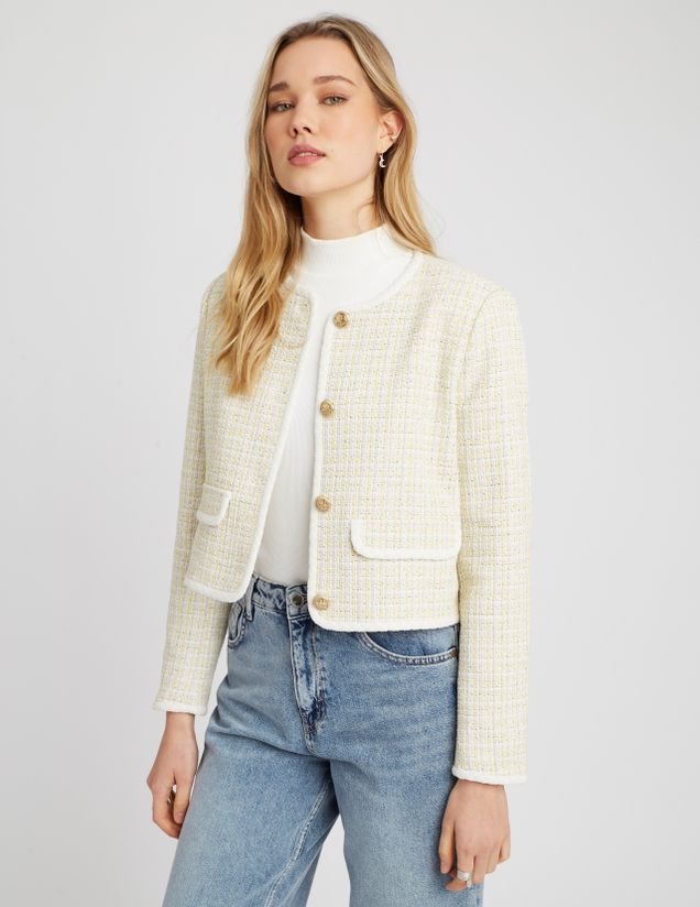 Veste en tweed courte