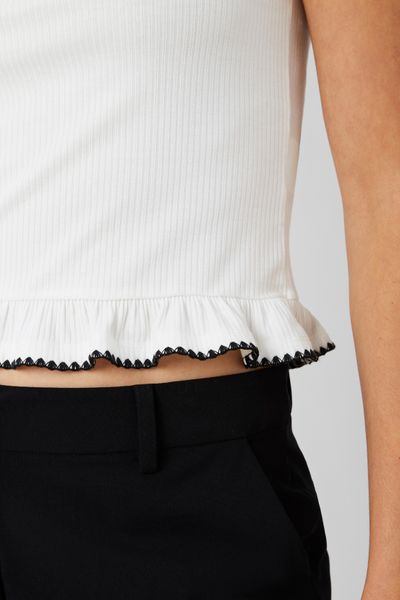 T-shirt surpiqures fantaisie