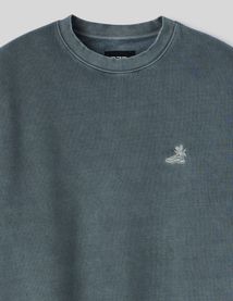 Sweat col rond brod&eacute;