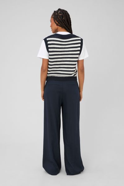 Pantalon large &agrave; pinces