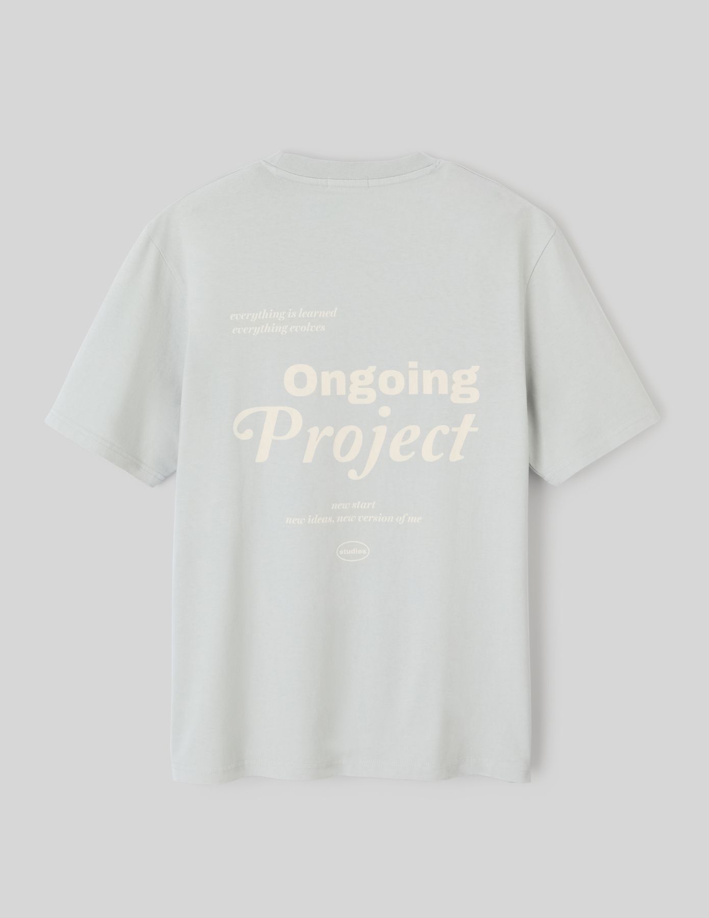 T-shirt garment dye imprimé