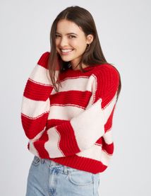 Pull maxi rayures