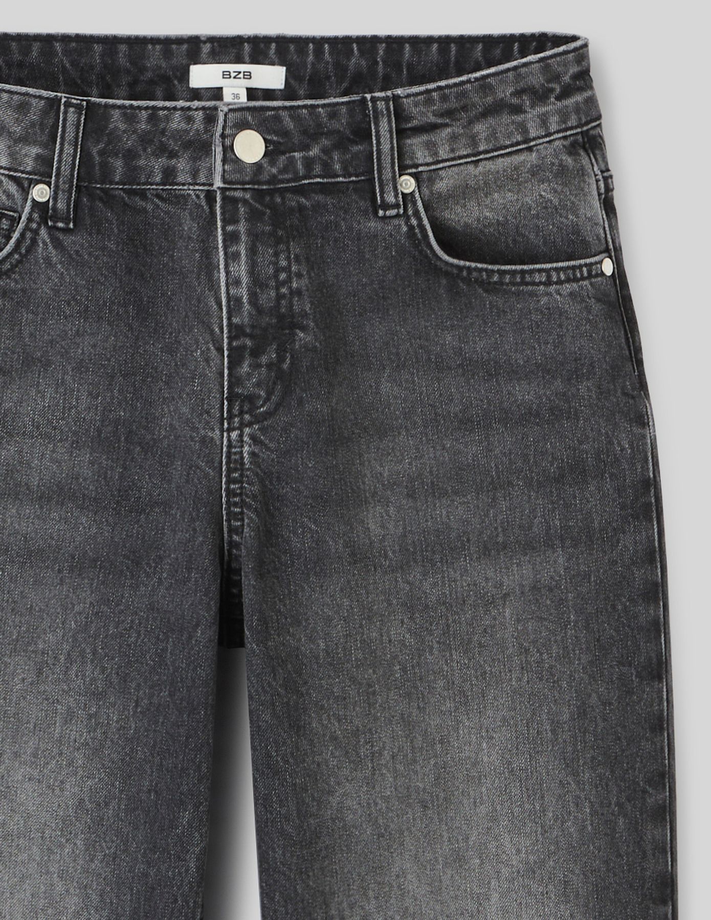 Jean straight taille basse