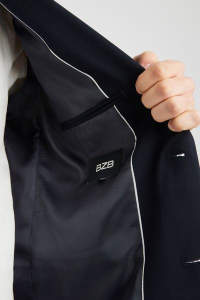 Veste de costume coupe droite
