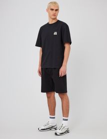 Bermuda à pinces taille élastiquée