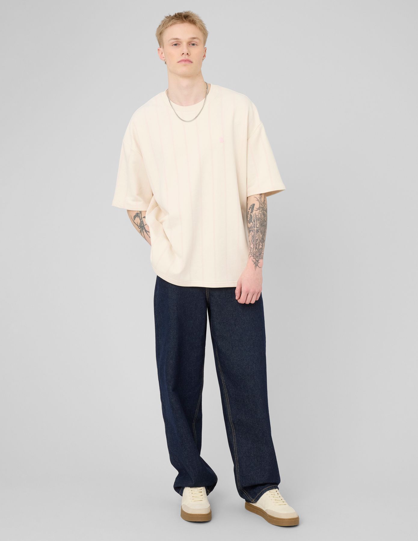 T-shirt en molleton ray&eacute;