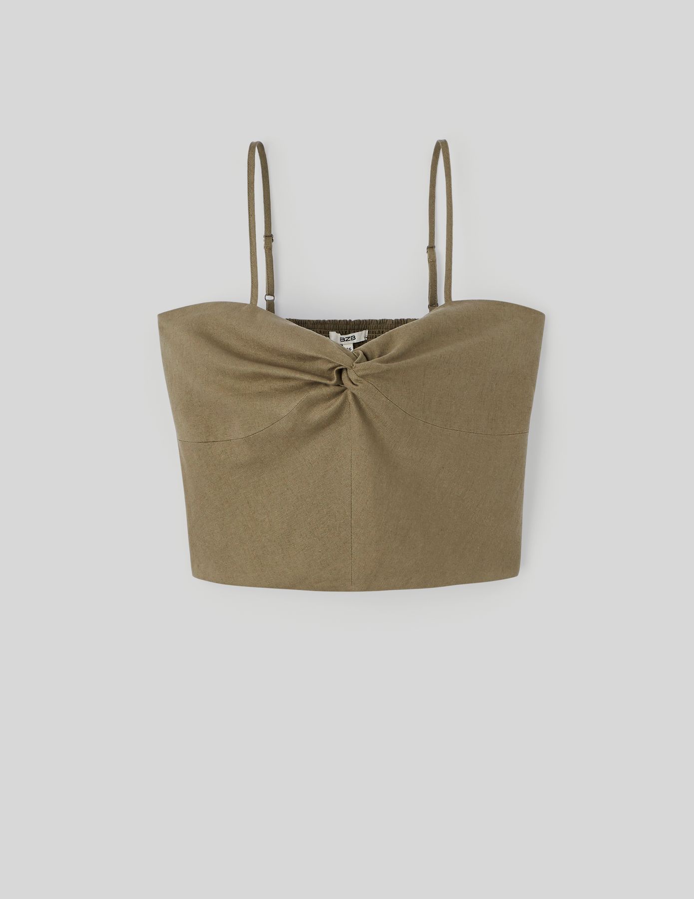 Top bustier en lin