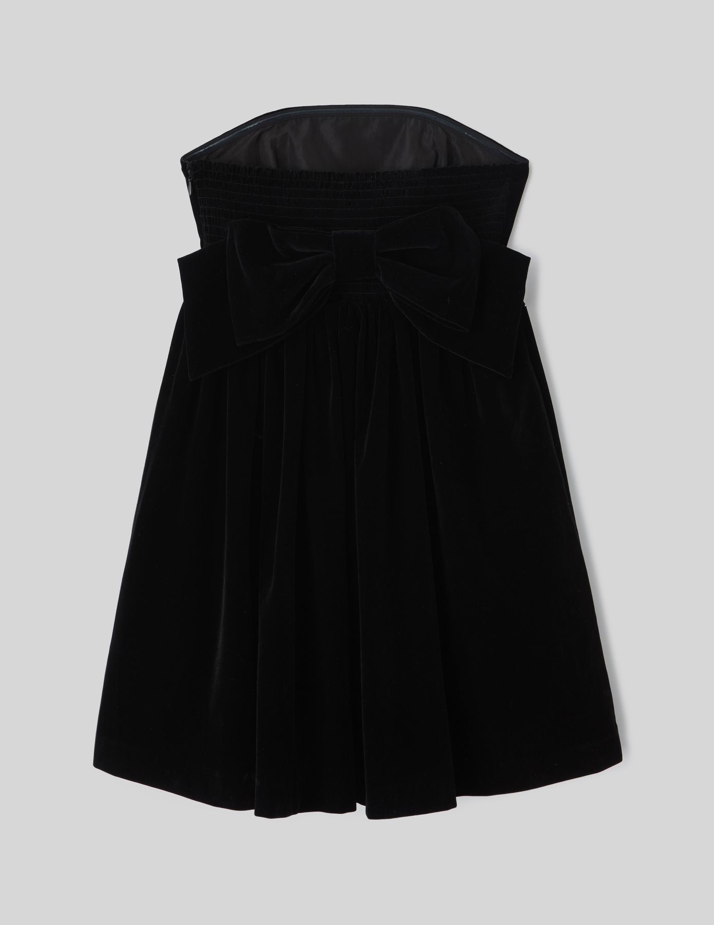 Robe bustier en velours