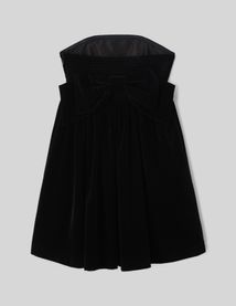 Robe bustier en velours