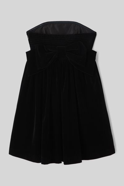 Robe bustier en velours