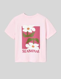 T-shirt imprim&eacute; devant / dos