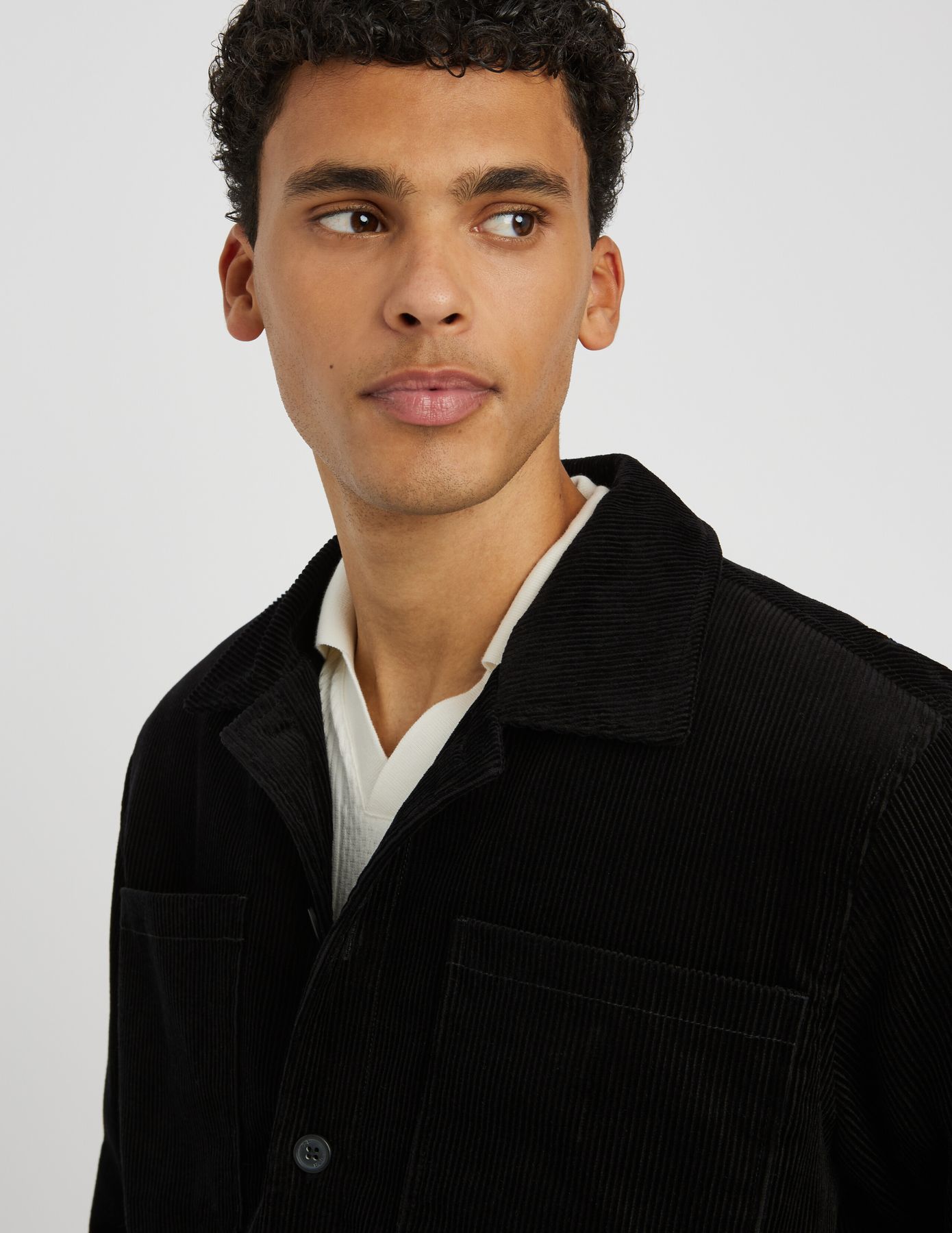 Veste surchemise velours