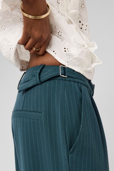 Pantalon tailleur en polyester recycl&eacute;