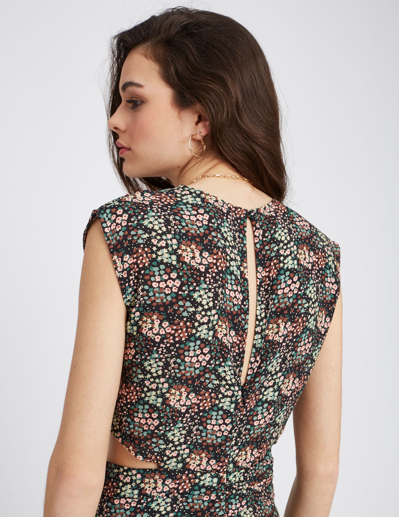 Robe longue imprimée
