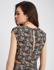 Robe longue imprimée