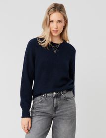 Pull col rond premium
