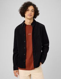 Chemise en velours c&ocirc;tel&eacute;