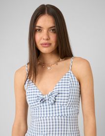 Robe courte vichy