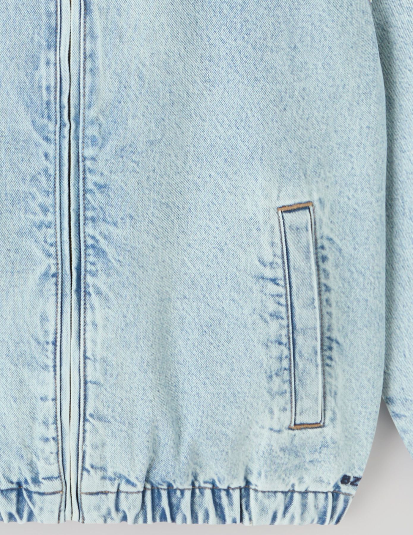 Veste zippée en jean