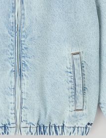 Veste zippée en jean