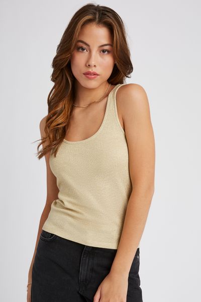 Débardeur Blanc Pailleté Express - Taille Large - Neuf Avec étiquettes