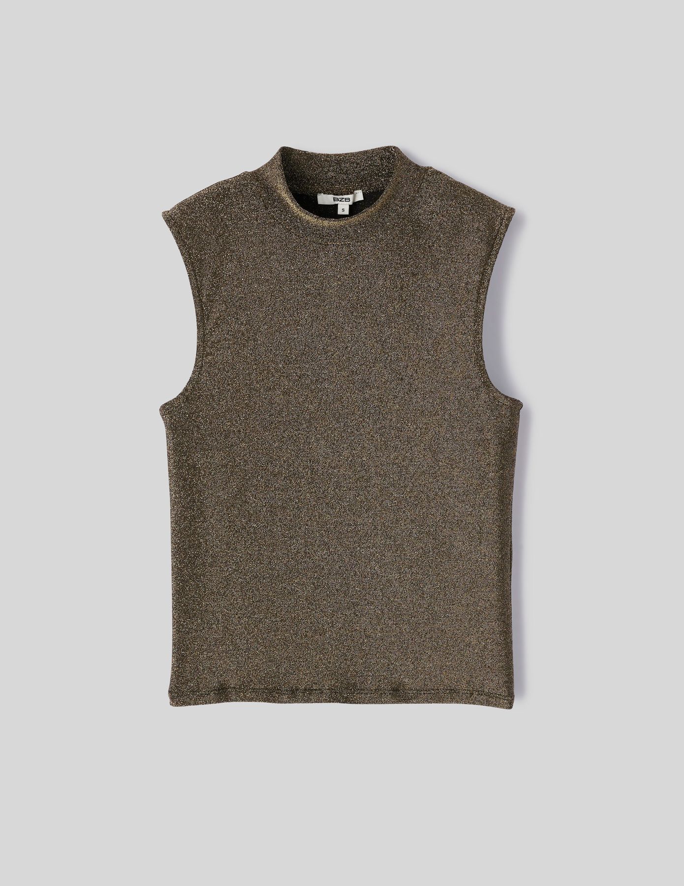 T-shirt sans manches pailleté