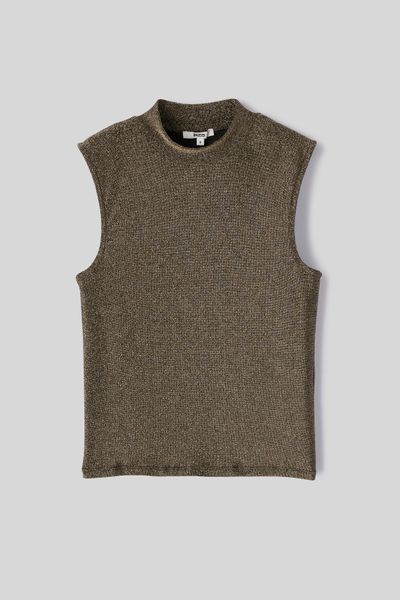 T-shirt sans manches pailleté
