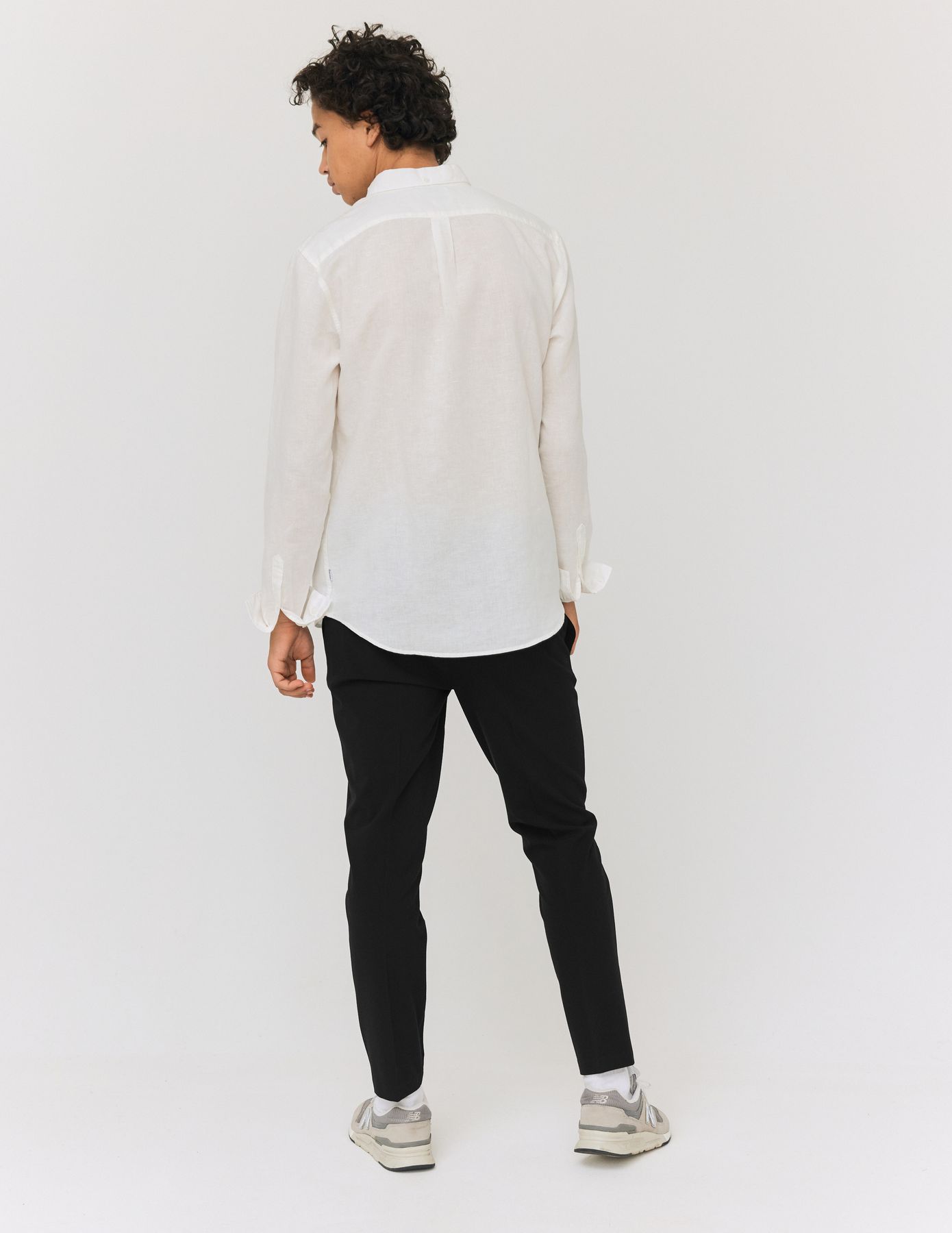 Pantalon de ville fluide uni