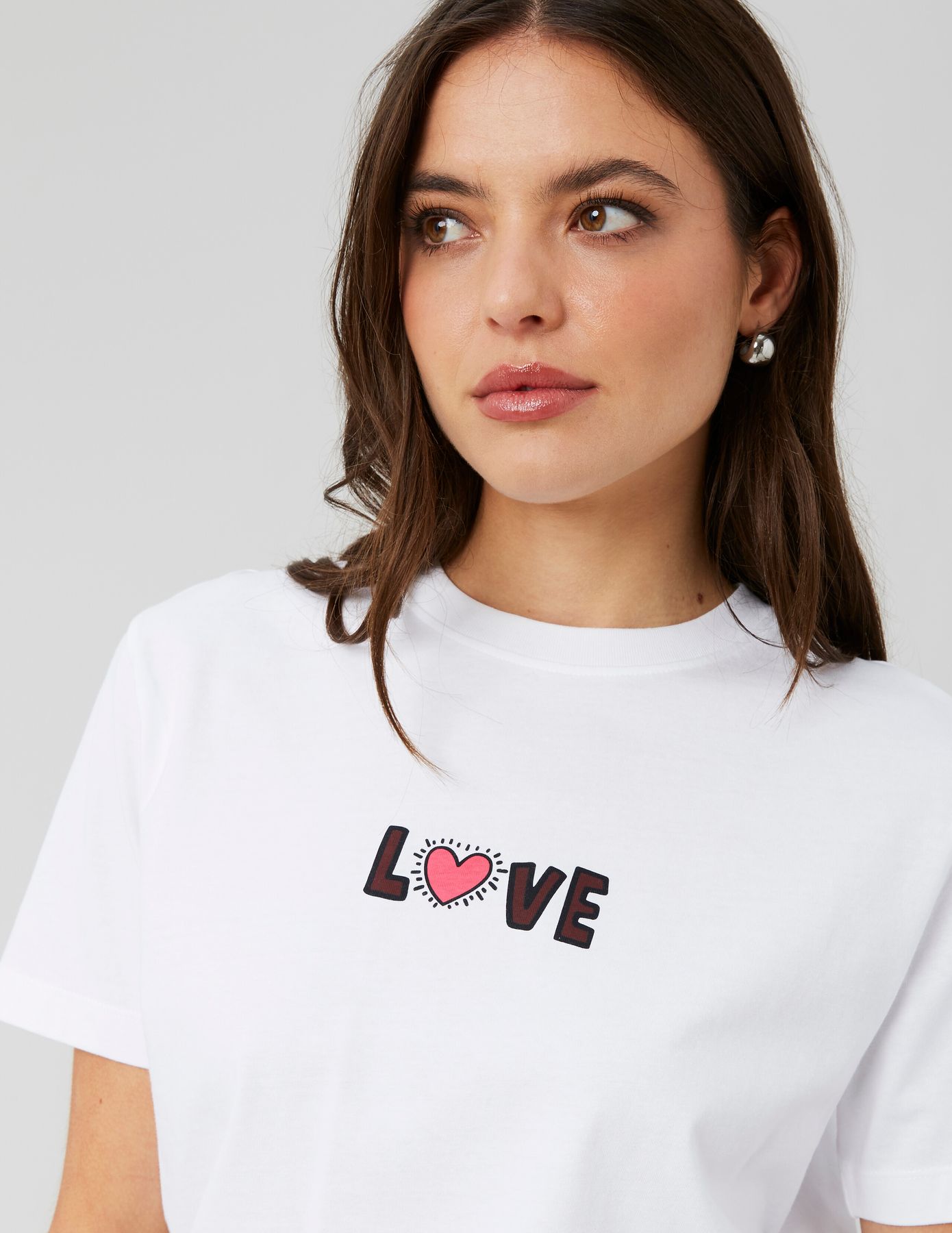 T-shirt collab Keith Haring imprimé devant/dos