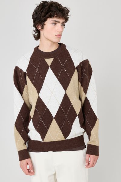 Pull à motif losange