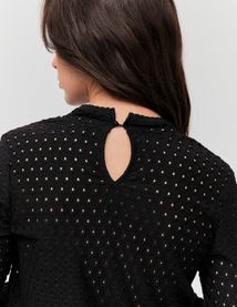 T-shirt ajouré uni
