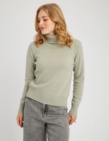 Pull col roulé