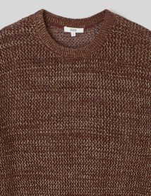Pull en crochet avec fil pailleté