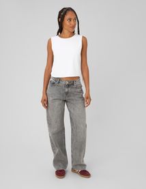 Jean straight taille basse