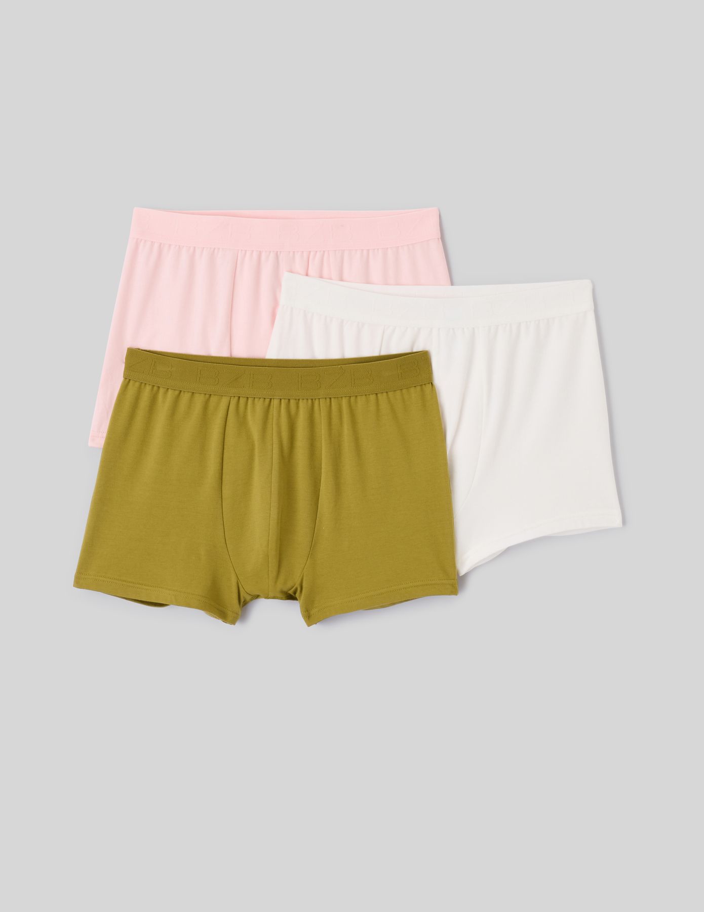 Lot de 3 boxers unis