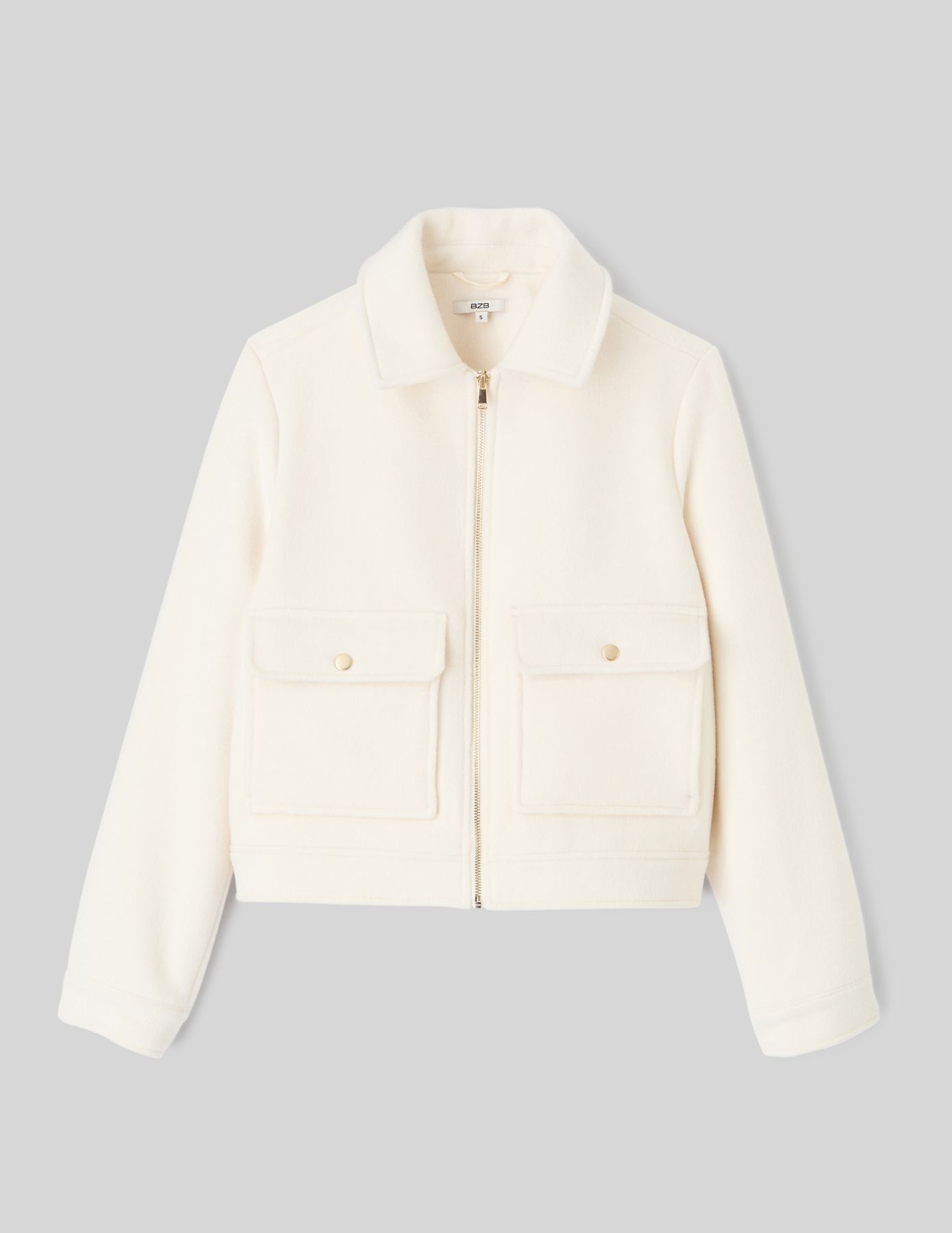 Veste boxy en laine