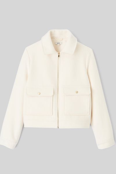 Veste boxy en laine